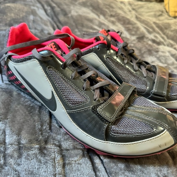 Nike Men's Athletic Shoes Gray and Pink Zoom Rival S Bowerman Series Track field
